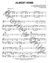 Almost Home piano sheet music cover